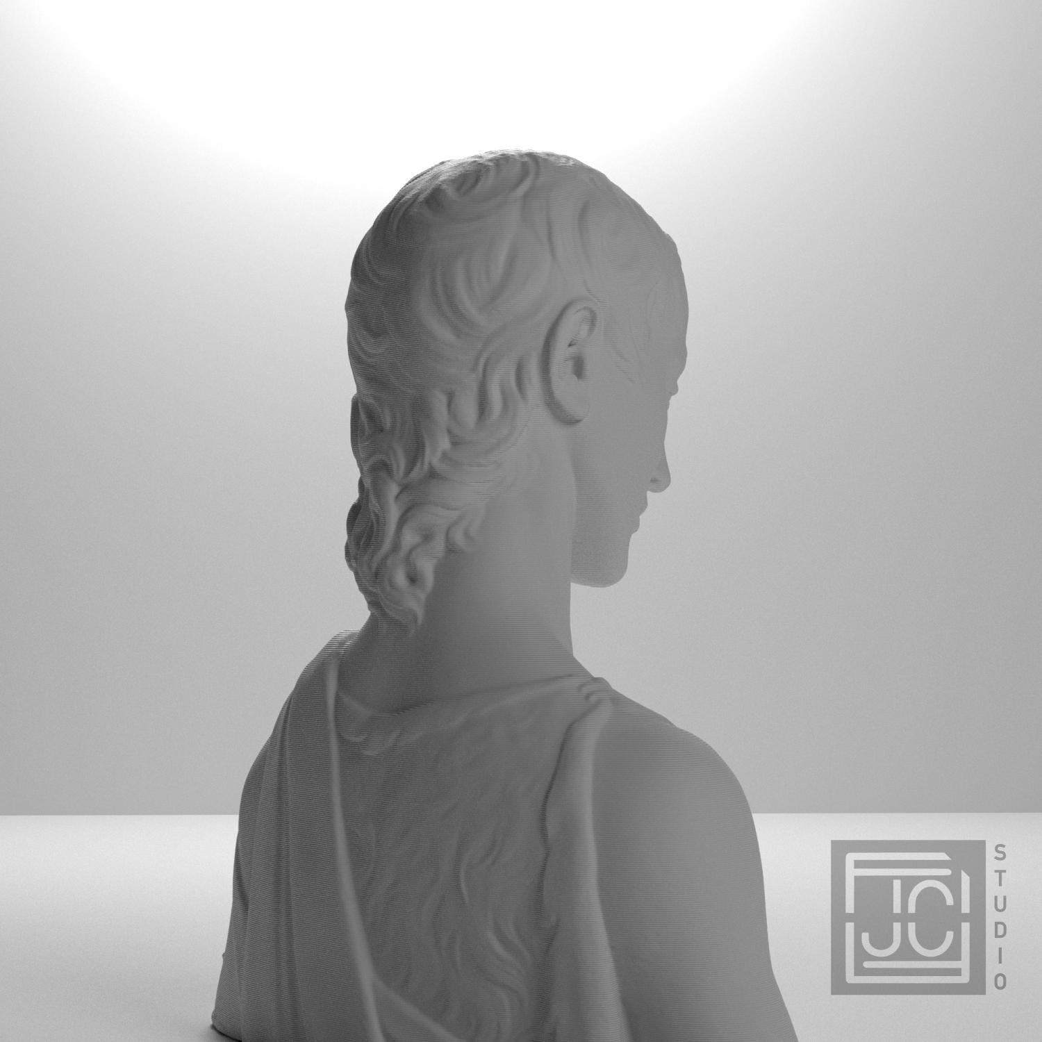 John the Baptist as a Boy 3D Printed Collectible Bust