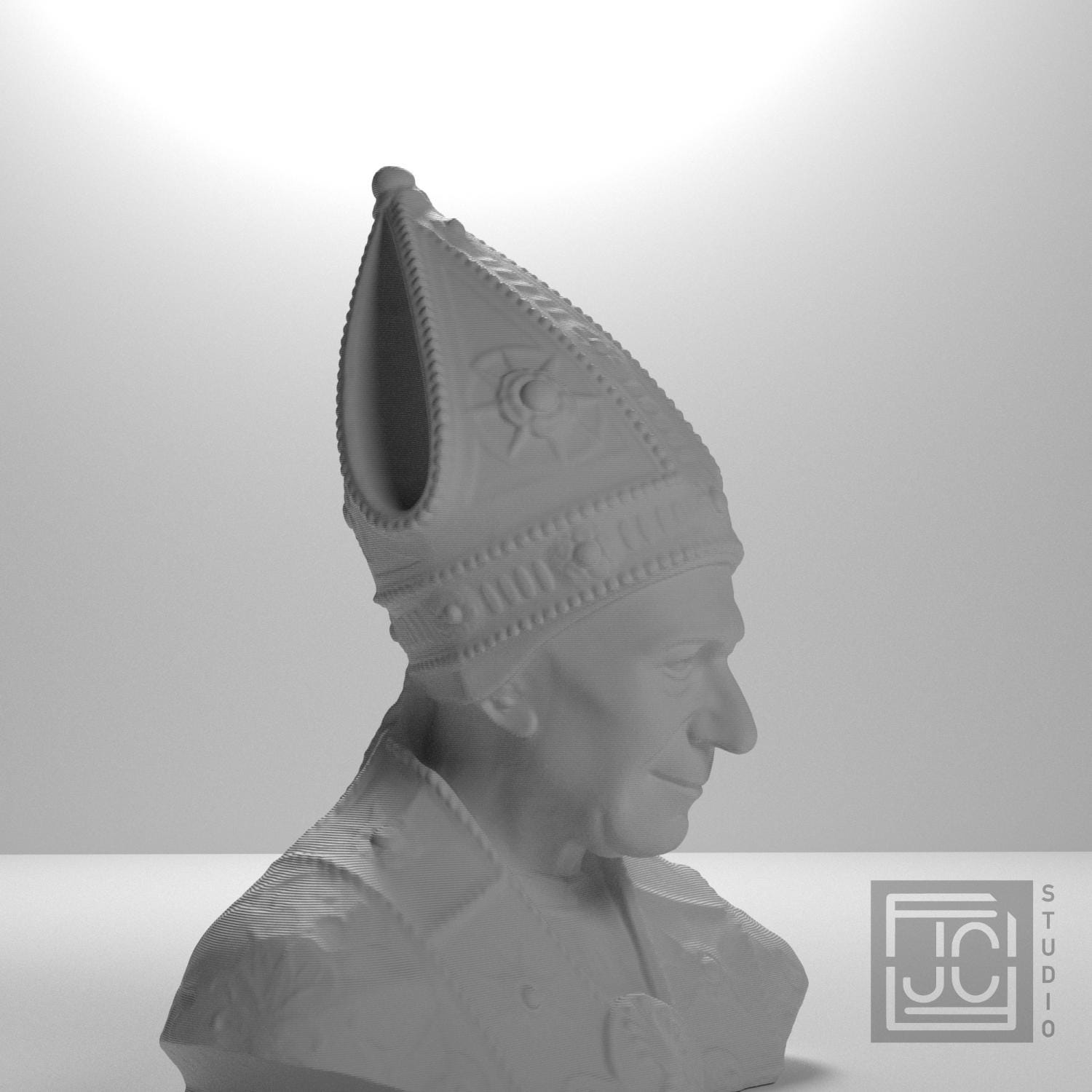 Bishop Leonardo Salutati 3D Printed Collectible Bust