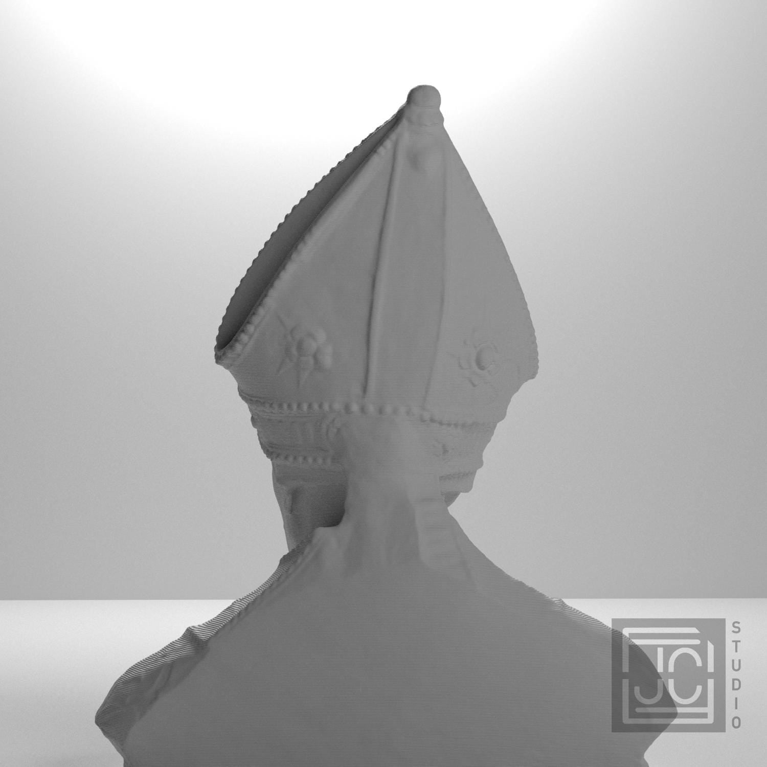 Bishop Leonardo Salutati 3D Printed Collectible Bust
