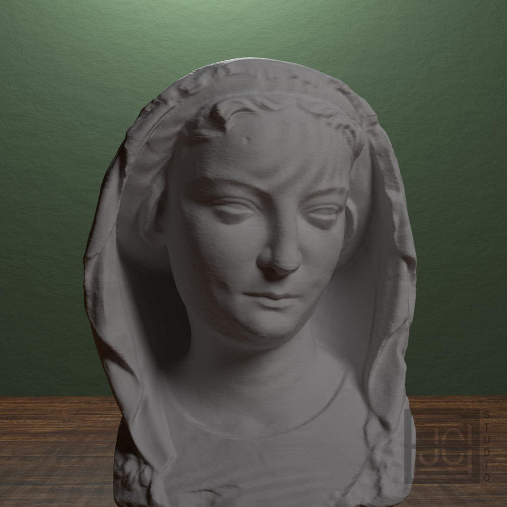 Head of a Wise Virgin 3D Printed Museum Replica