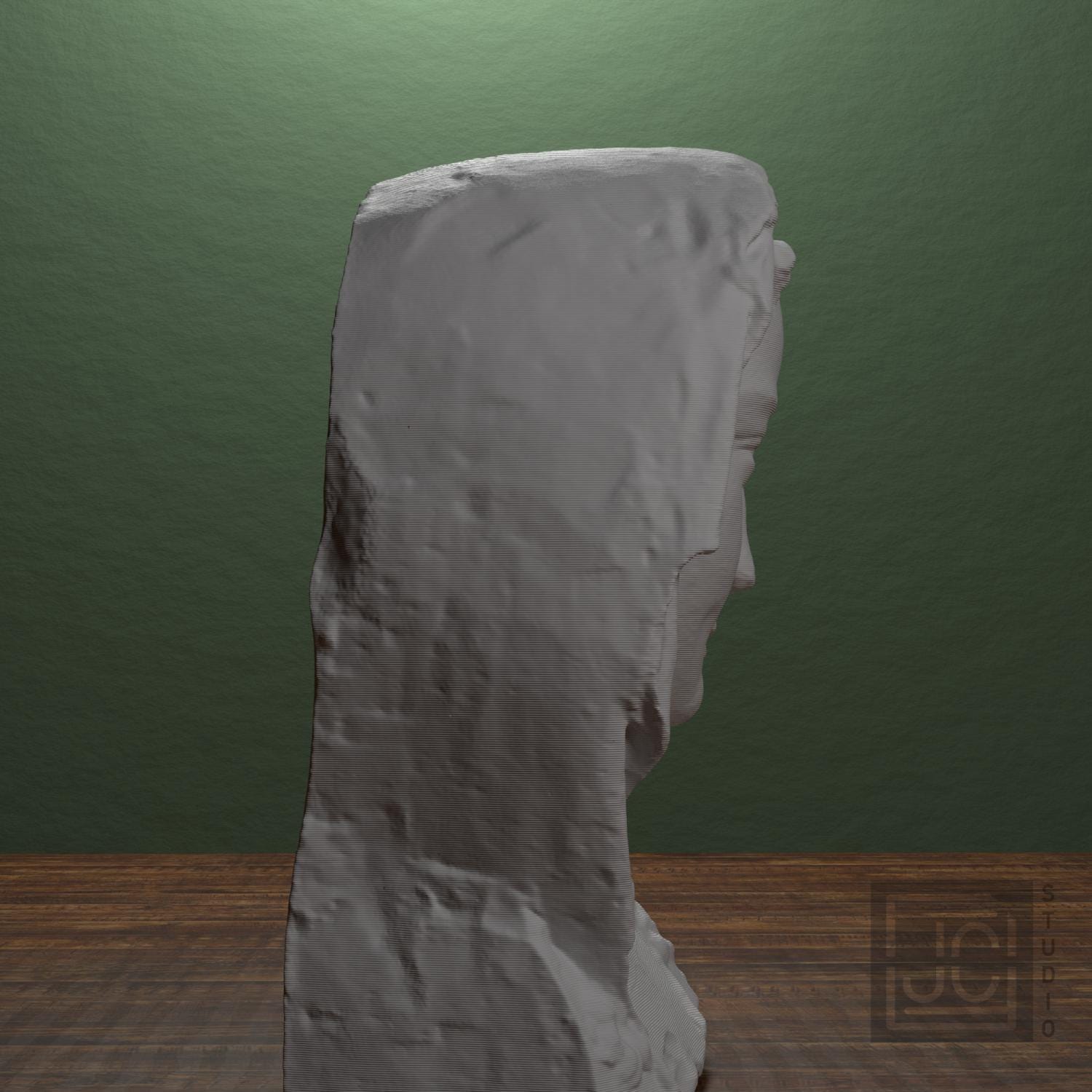 Head of a Wise Virgin 3D Printed Museum Replica