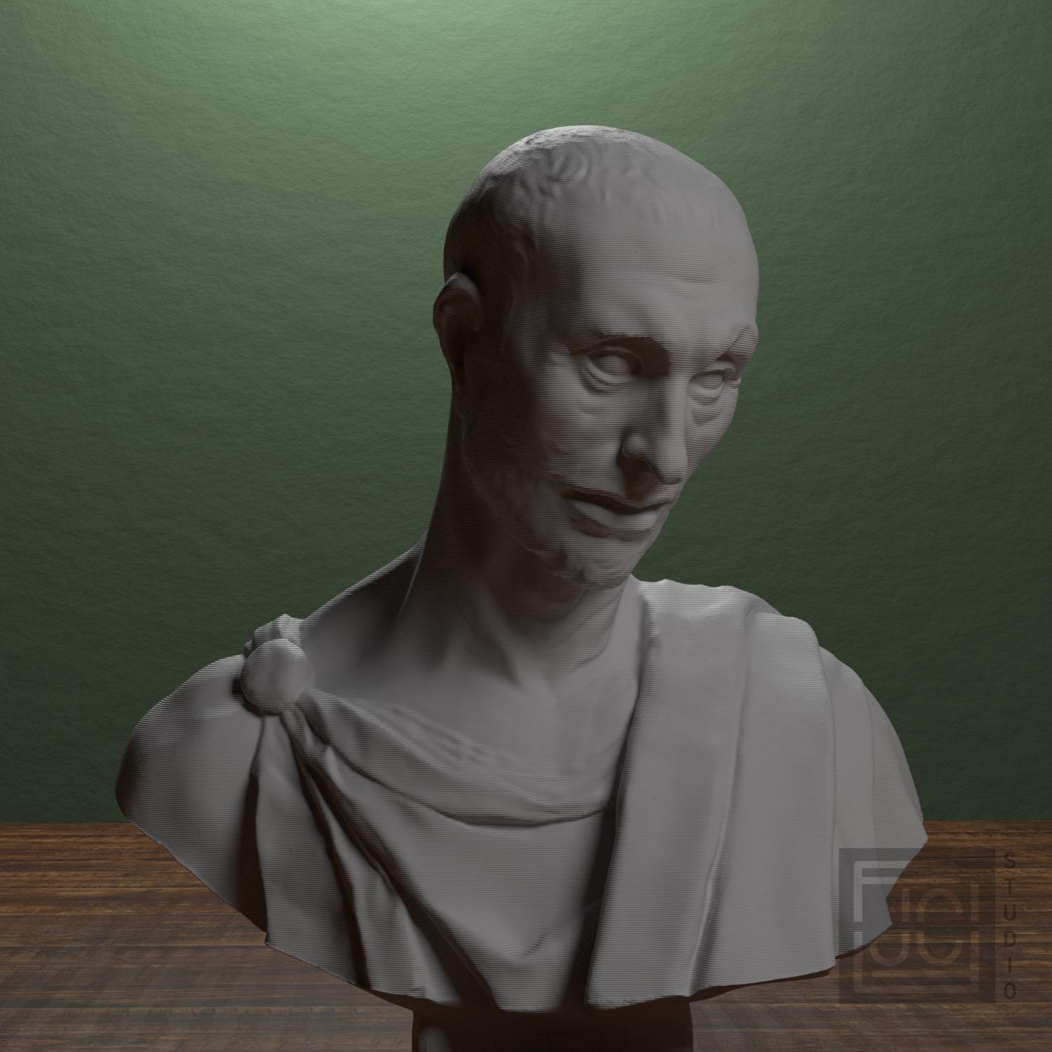 Museum Portrait 3D Printed Collectible Bust