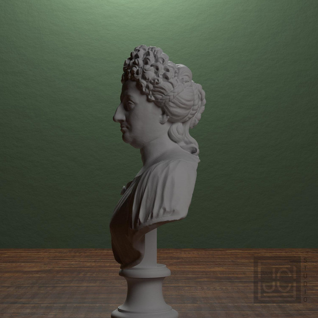 Queen Kristina of Sweden 3D Printed Museum Portrait Replica