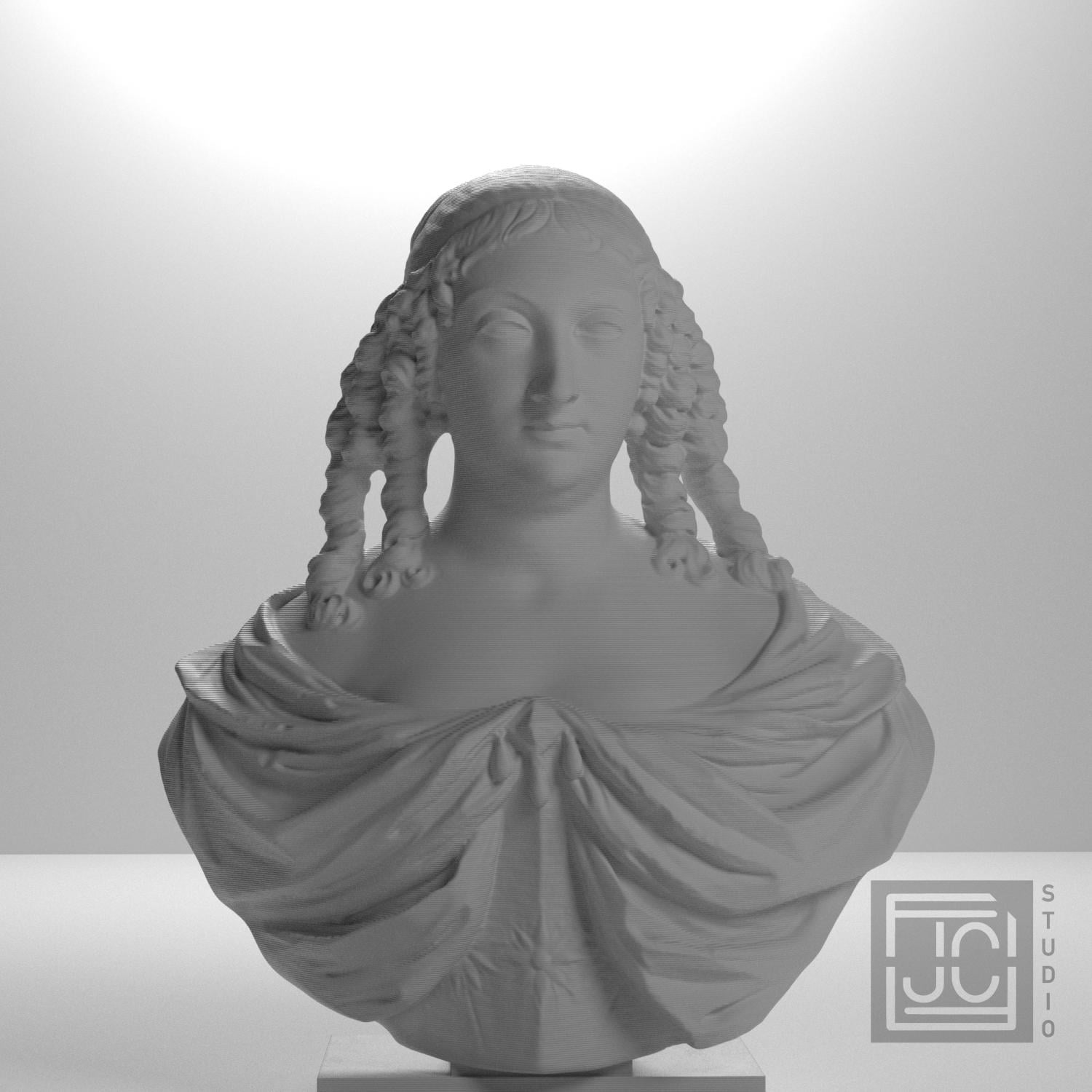 Marie Louise Gonzaga 3D Printed Collectible Bust