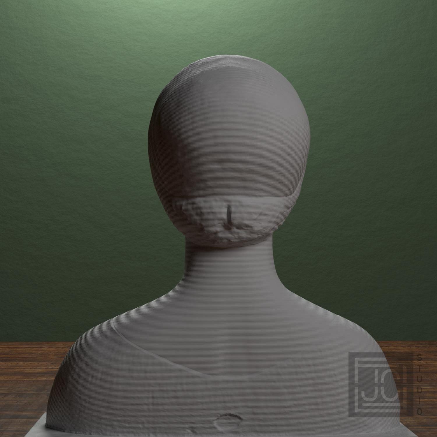Portrait Bust, Possibly Isabella of Aragon - 3D Printed Replica