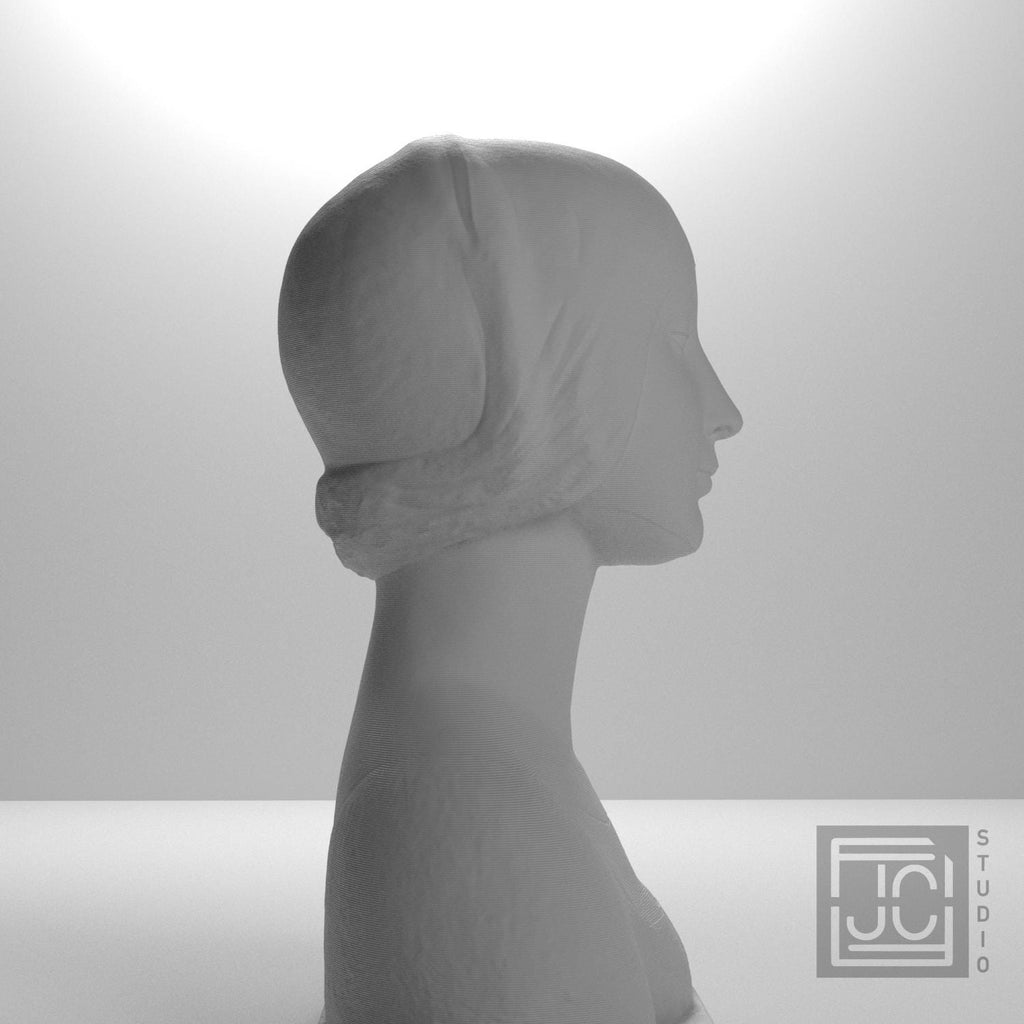 Portrait Bust, Possibly Isabella of Aragon - 3D Printed Replica