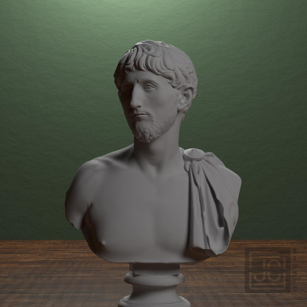 Man Wearing an Army Cape 3D Printed Museum Portrait Replica