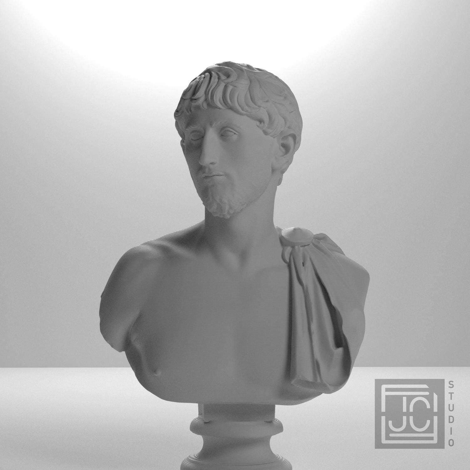 Man Wearing an Army Cape 3D Printed Museum Portrait Replica
