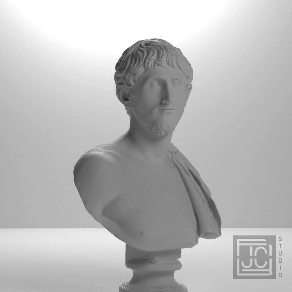 Man Wearing an Army Cape 3D Printed Museum Portrait Replica