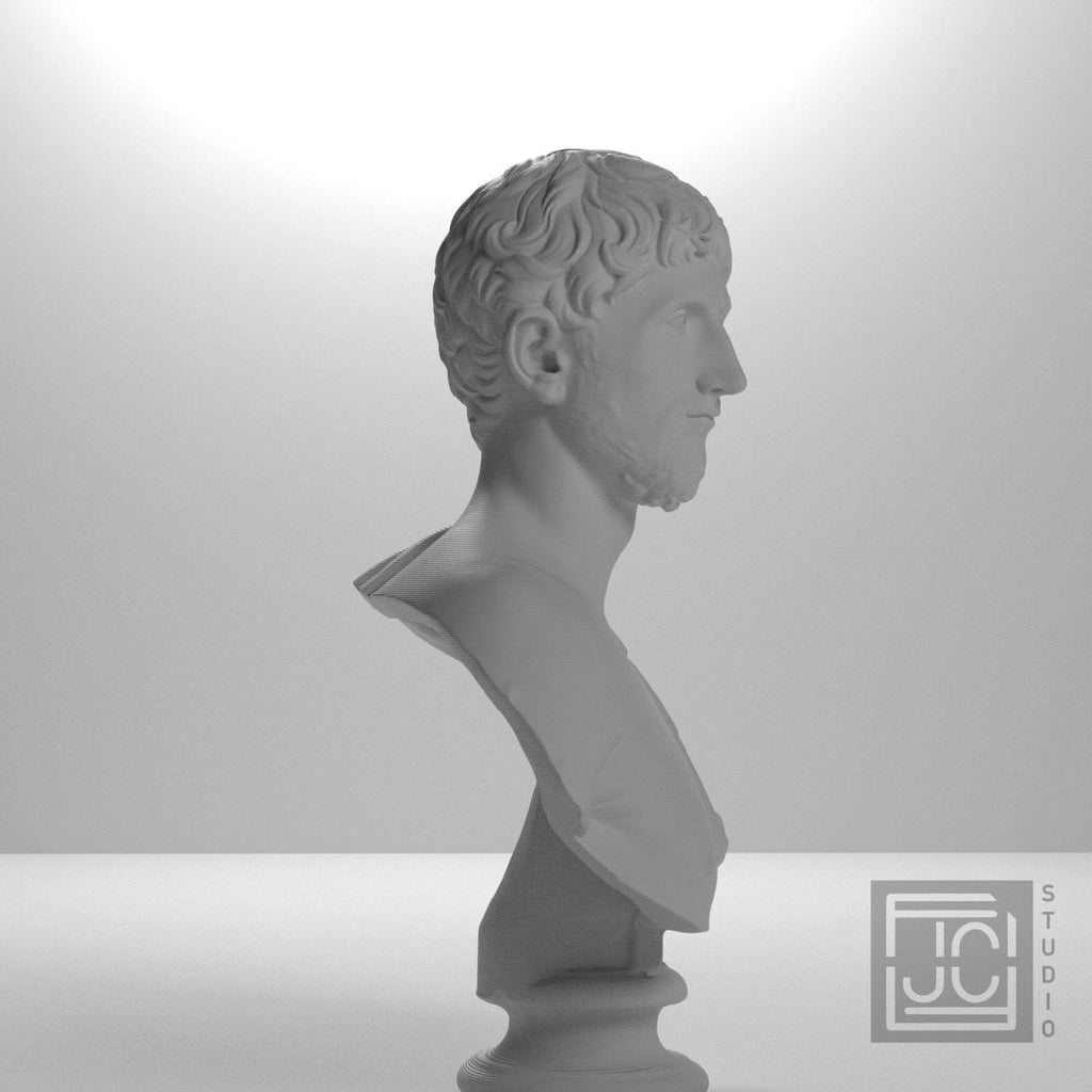 Man Wearing an Army Cape 3D Printed Museum Portrait Replica