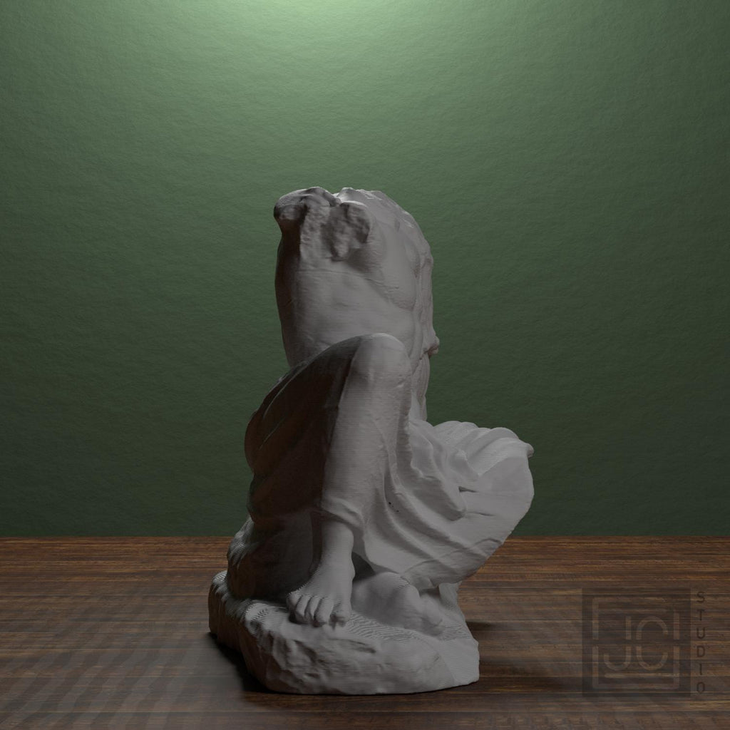 Cecrops and His Daughter Pandrosos 3D Printed Collectible Bust