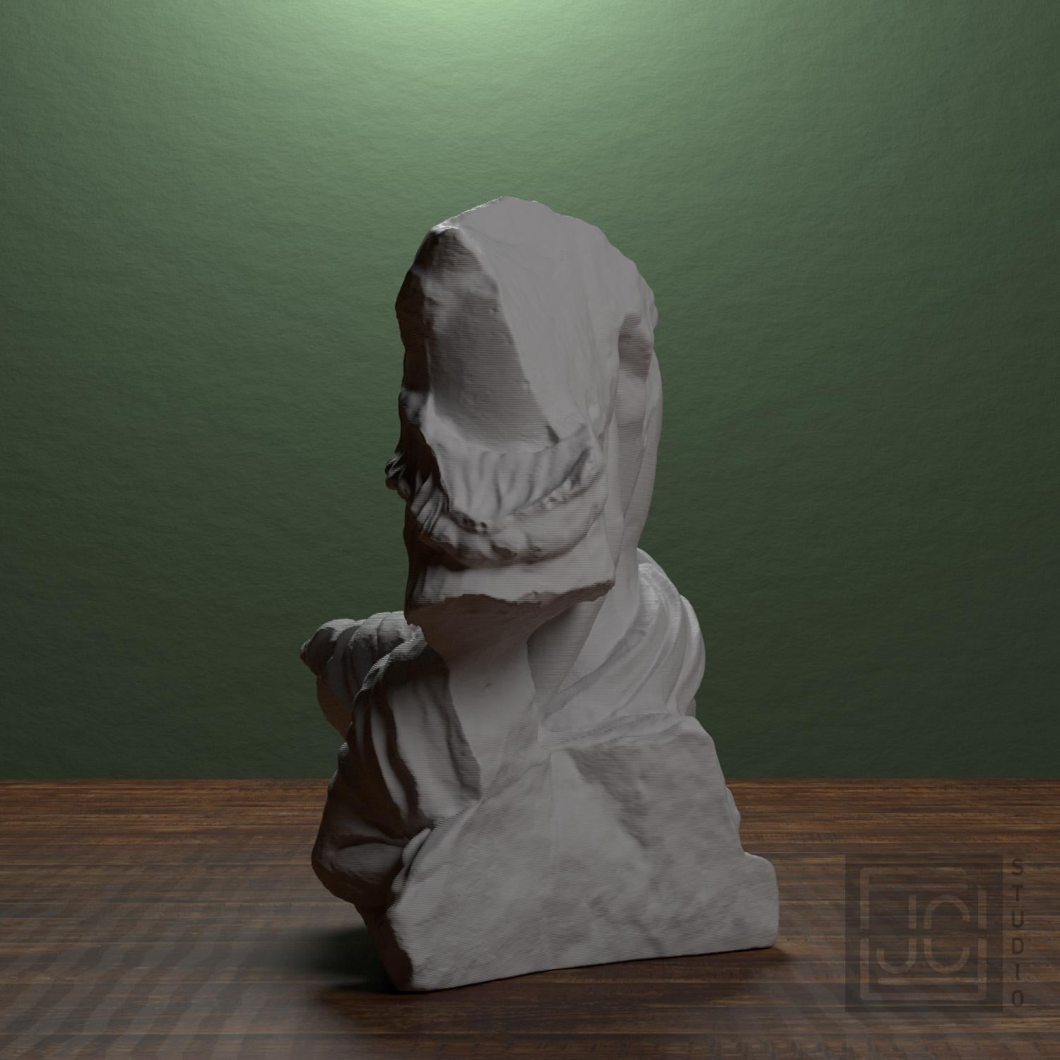 Cecrops and His Daughter Pandrosos 3D Printed Collectible Bust