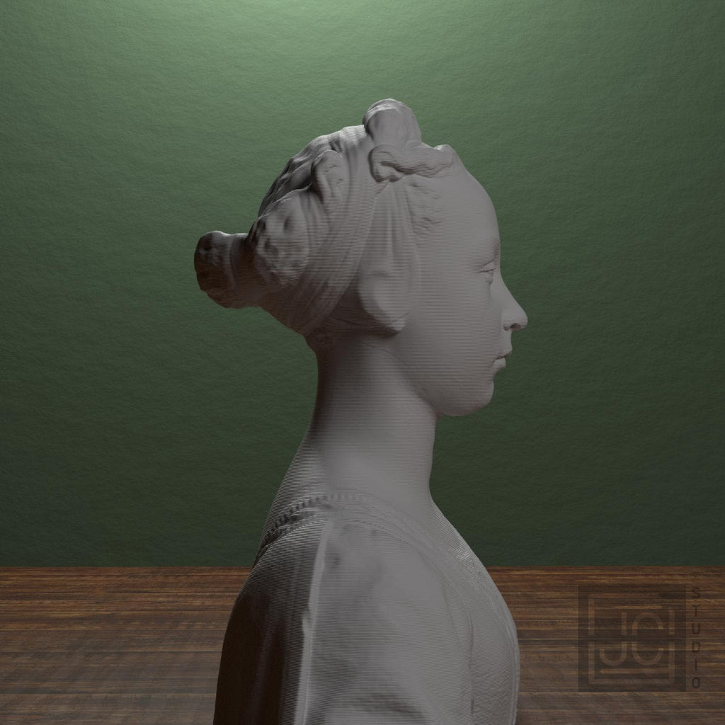 Portrait of a Young Woman 3D Printed Collectible Bust