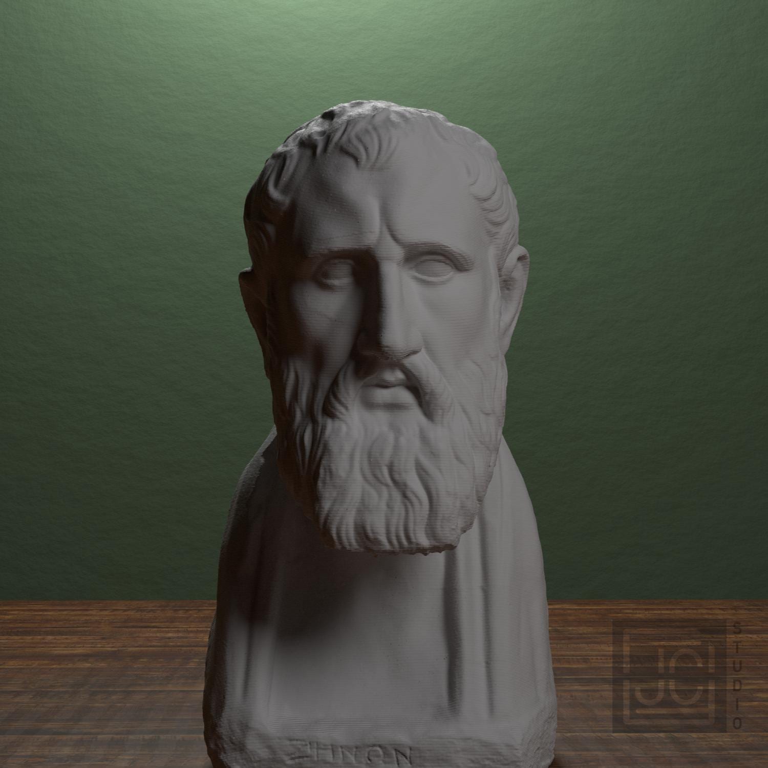 Zeno of Kition 3D Printed Collectible Bust