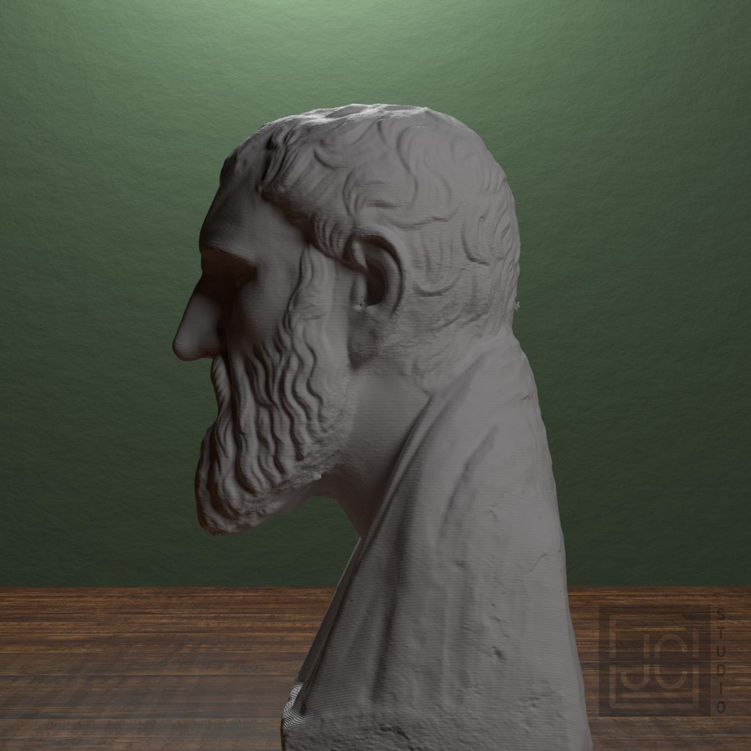 Zeno of Kition 3D Printed Collectible Bust