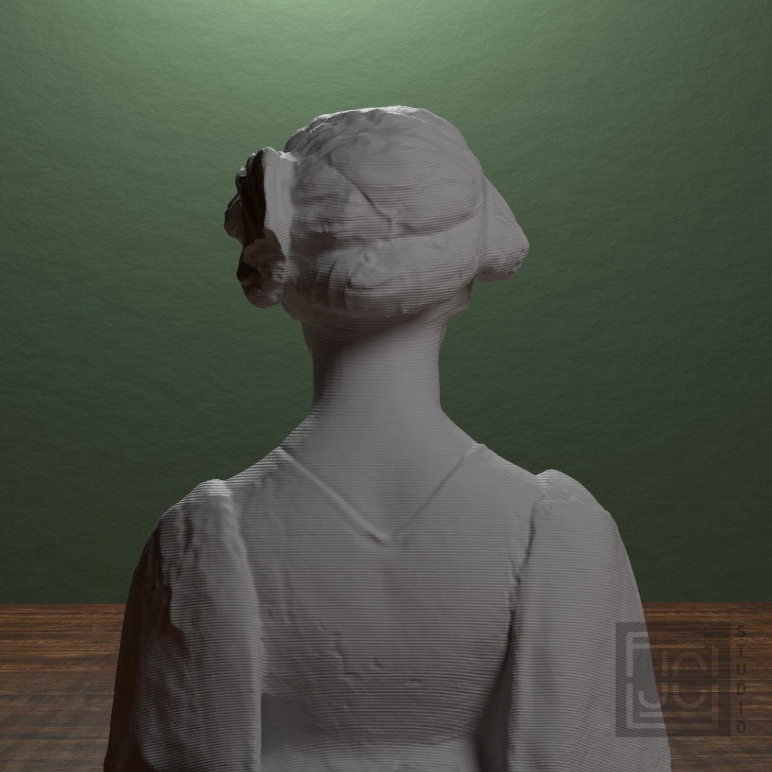 Portrait of a Woman 3D Printed Museum Replica