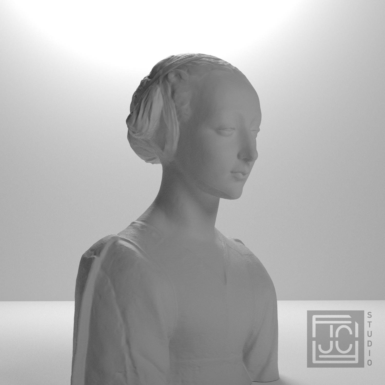 Portrait of a Woman 3D Printed Museum Replica