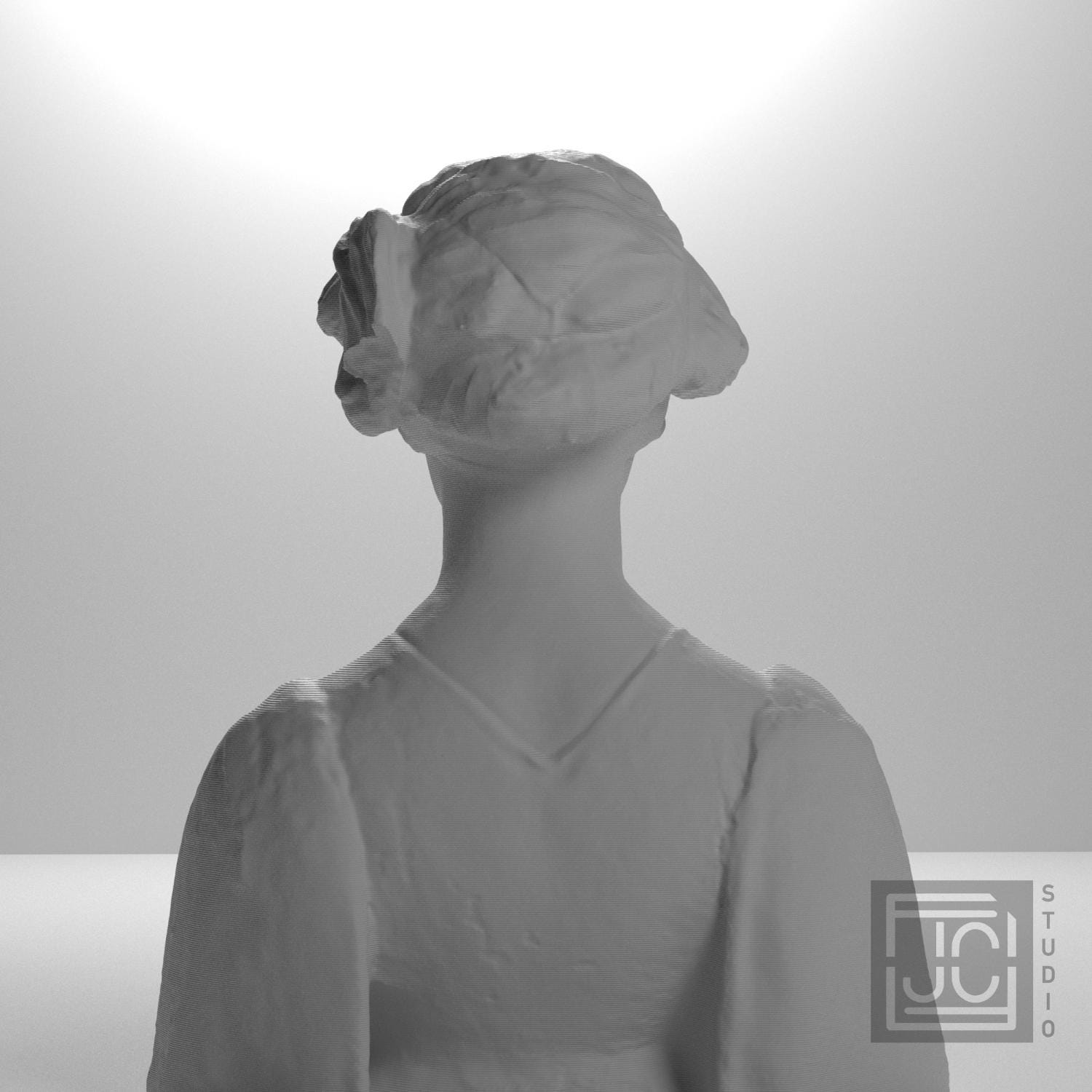 Portrait of a Woman 3D Printed Museum Replica