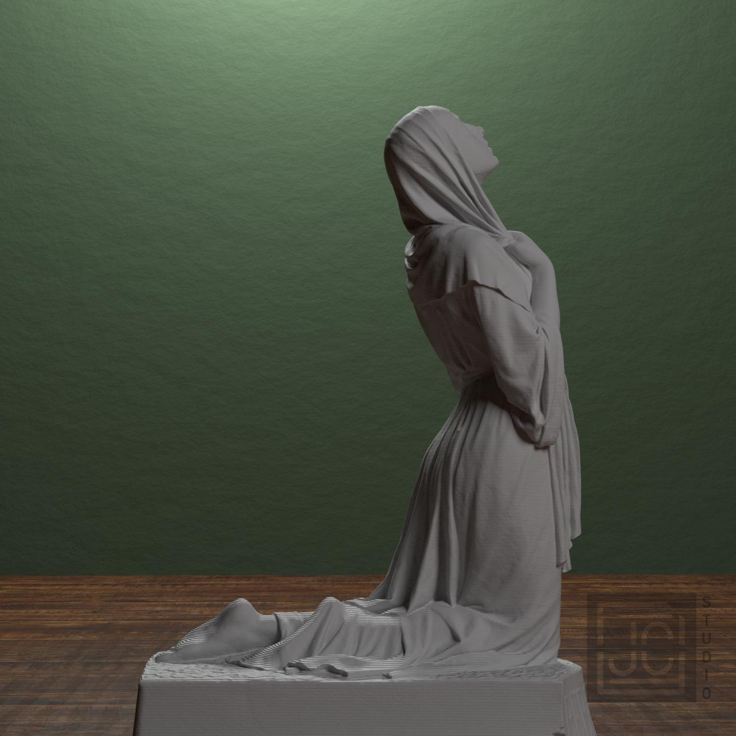 The Annunciation 3D Printed Collectible Sculpture
