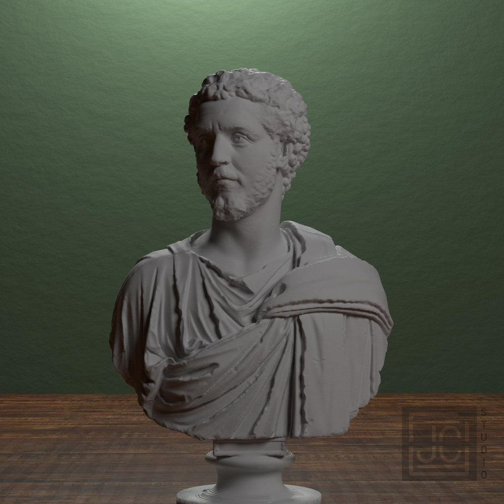 Portrait of a Man (Possibly Septimius Severus) 3D Printed Museum Replica