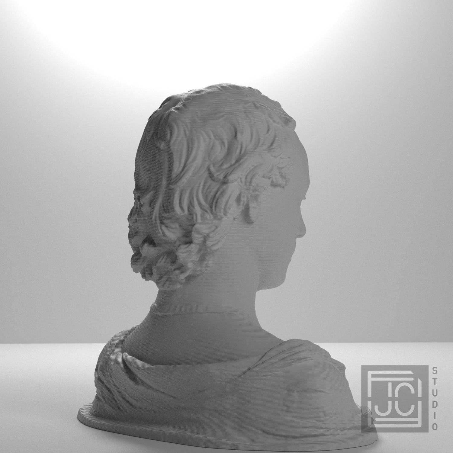Young Man with a Medallion 3D Printed Collectible Bust