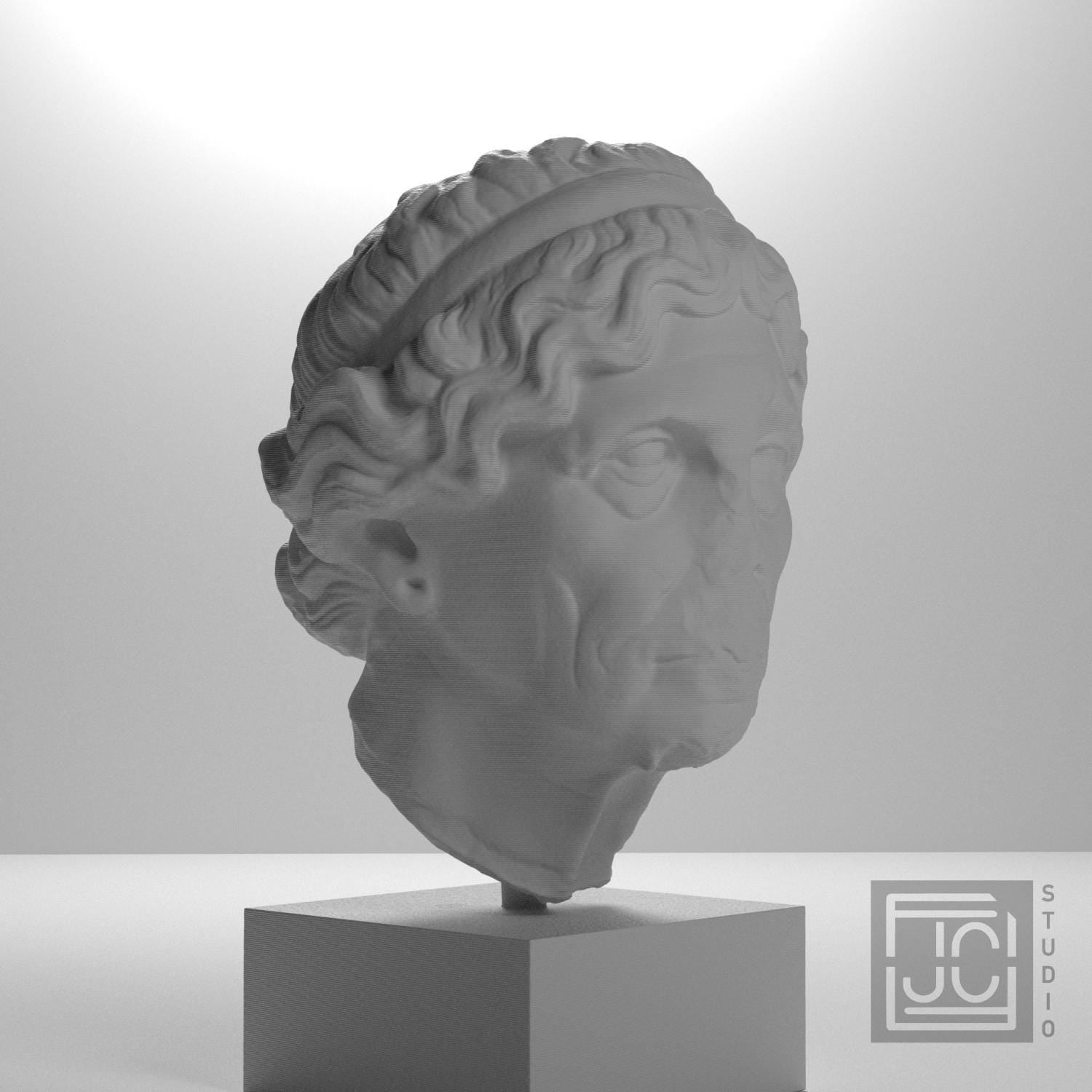 Lysimache (Elderly Woman) 3D Printed Collectible Bust