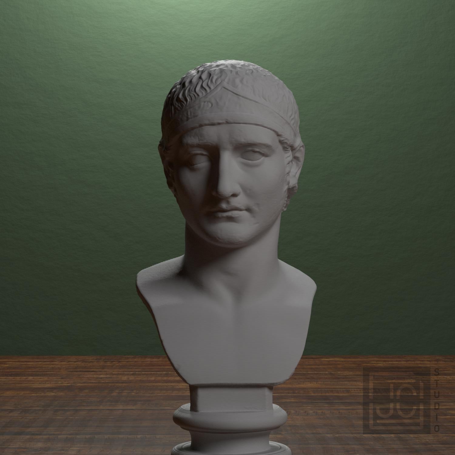 Drusus, Julio-Claudian Prince 3D Printed Collectible Bust