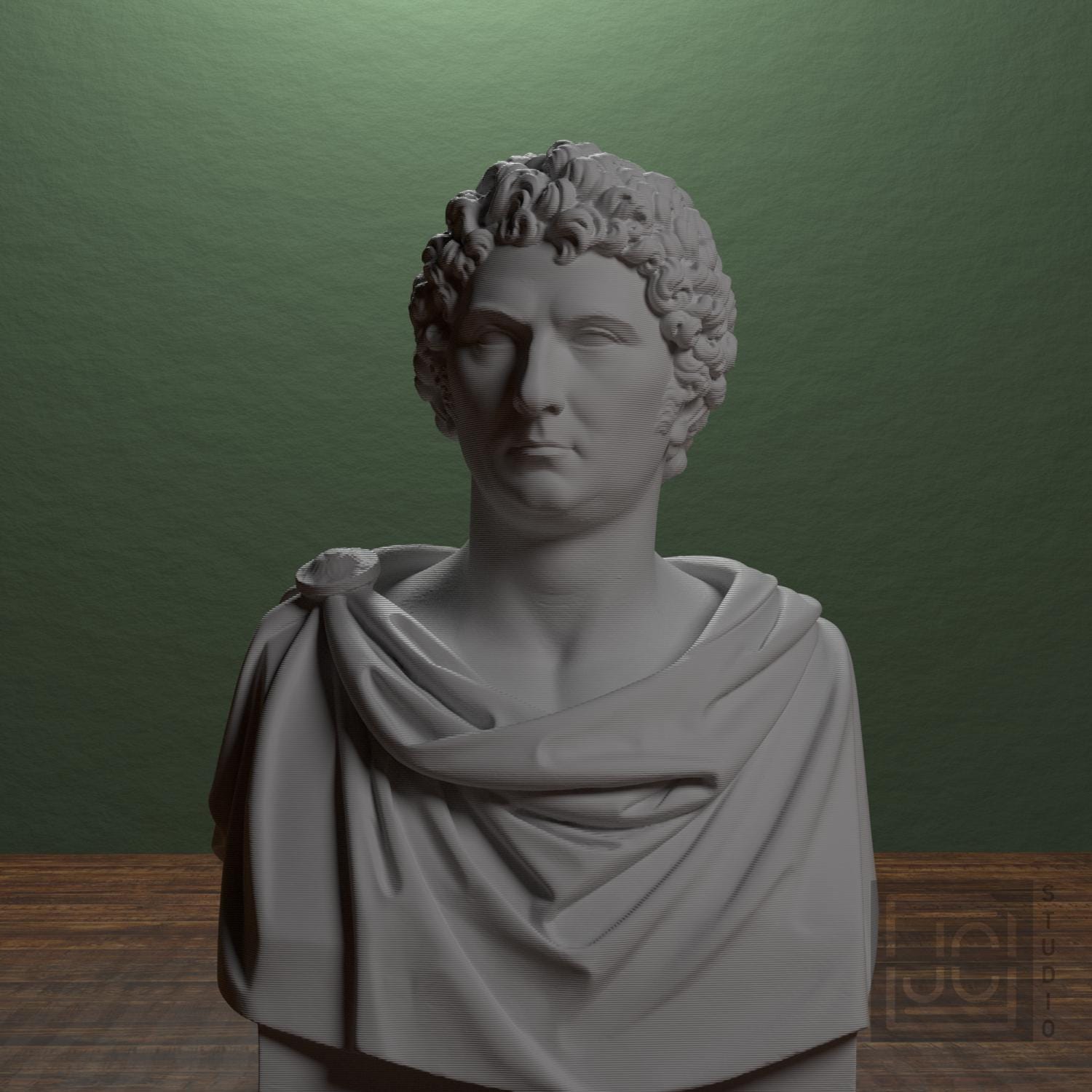 Carl XIV Johan 3D Printed Collectible Bust