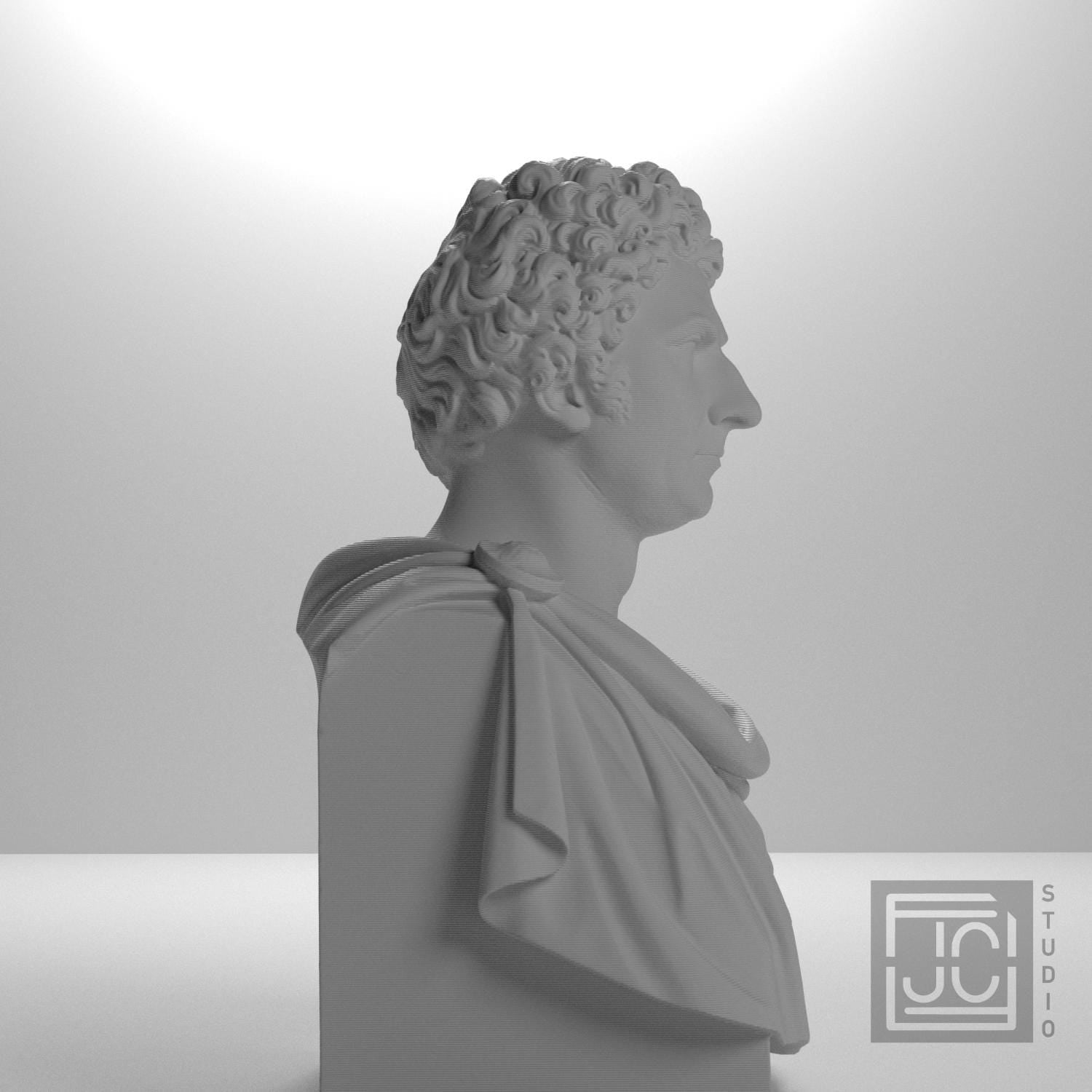 Carl XIV Johan 3D Printed Collectible Bust