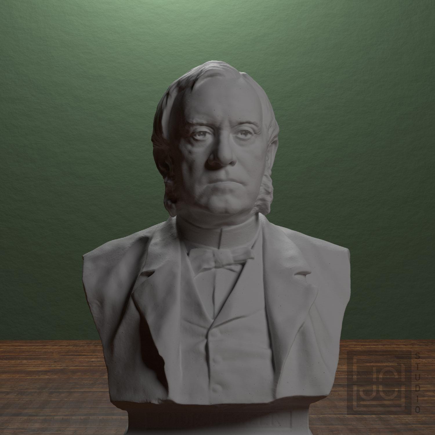 Louis Gerard de Geer 3D Printed Collectible Bust