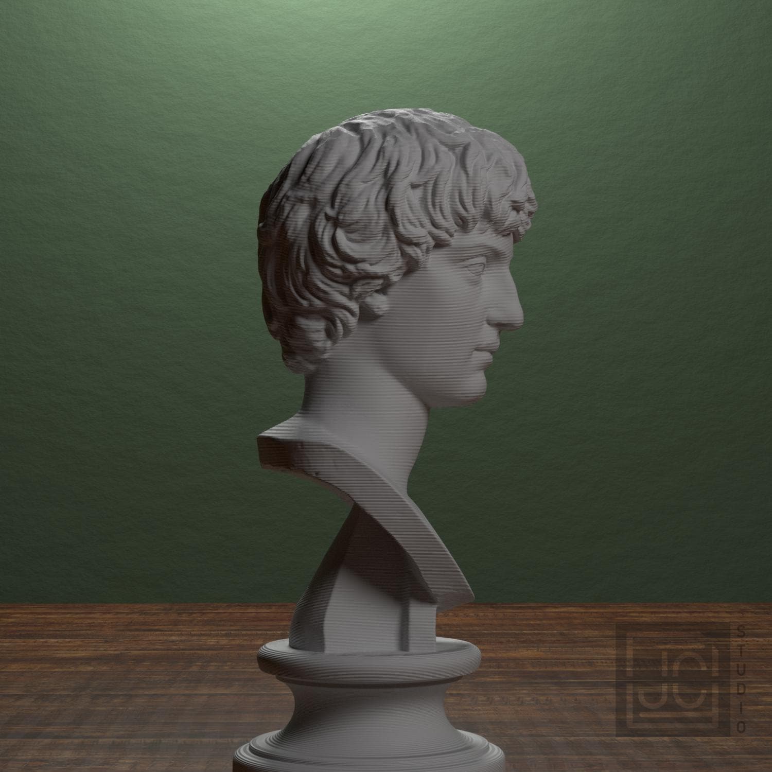 Portrait of a Man 3D Printed Museum Replica
