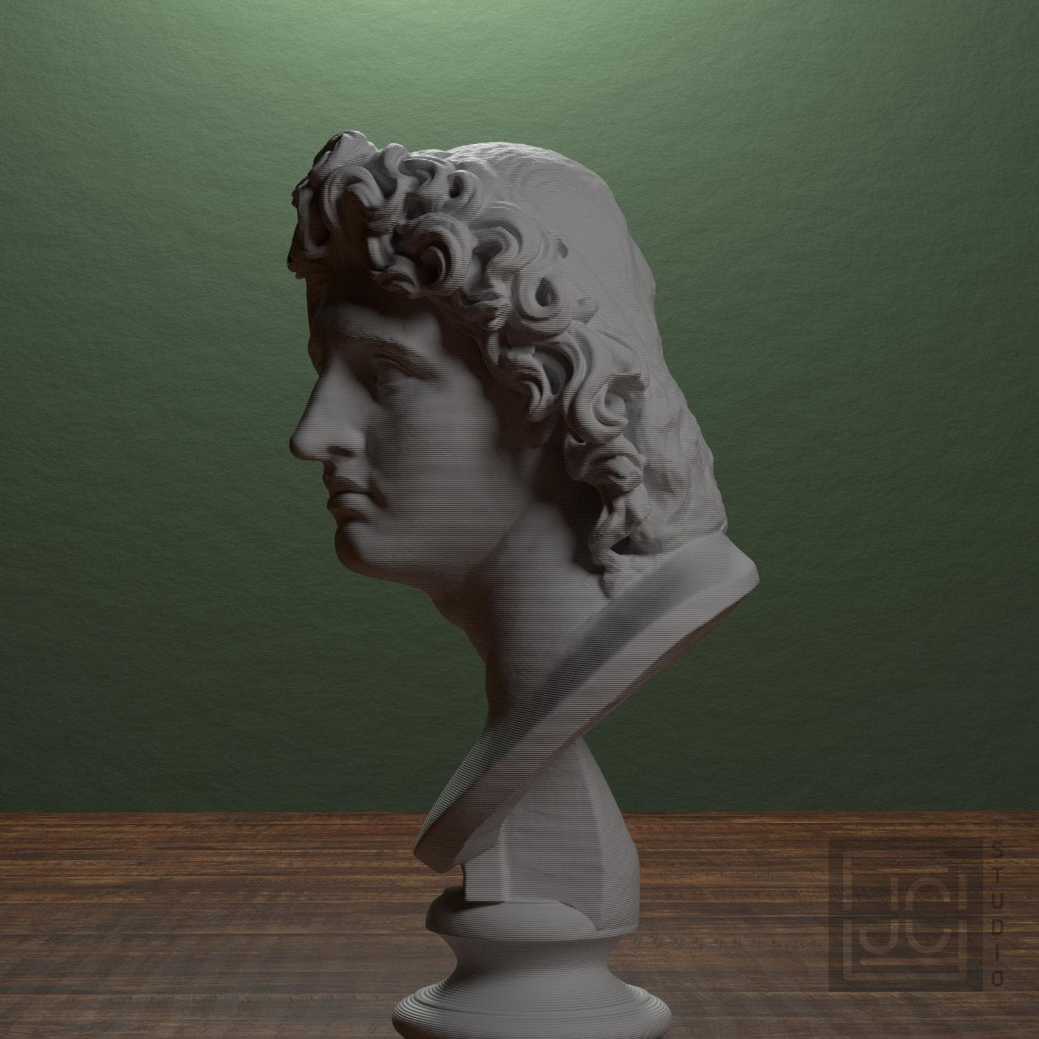 Alexander the Great as Helios 3D Printed Museum Replica