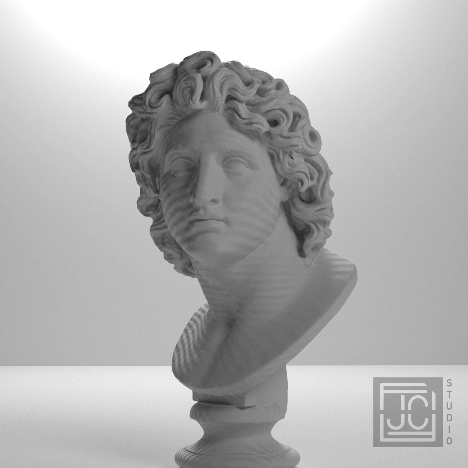 Alexander the Great as Helios 3D Printed Museum Replica