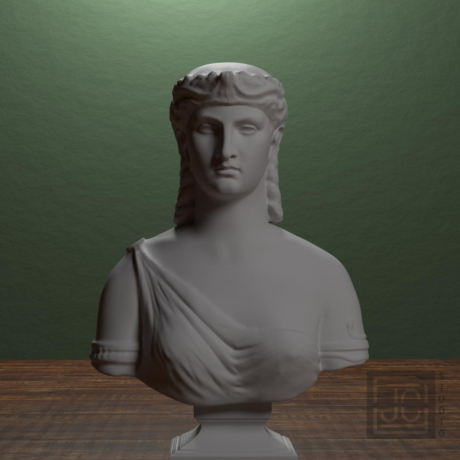 Cleopatra 3D Printed Collectible Bust