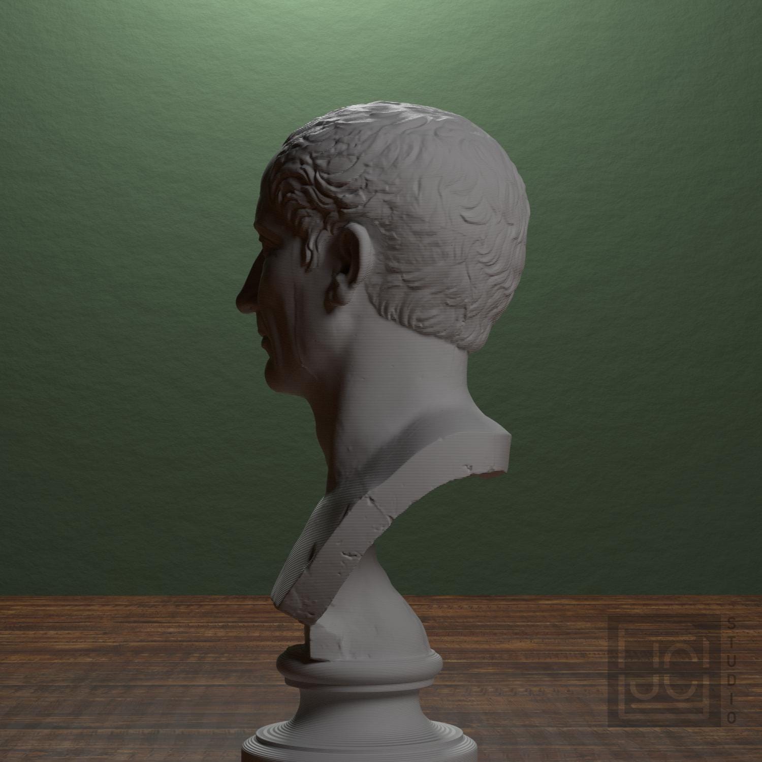 Farnese Caesar 3D Printed Collectible Bust