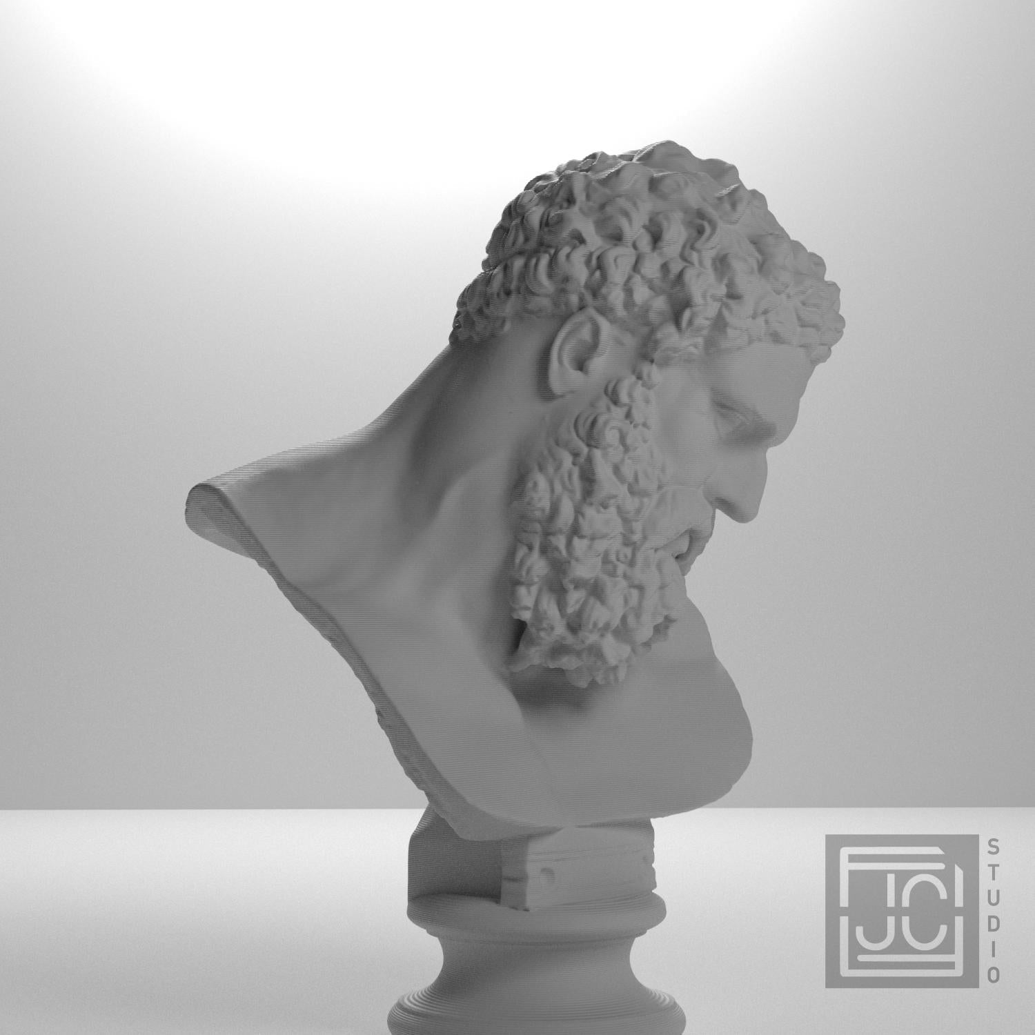 Farnese Hercules 3D Printed Collectible Bust