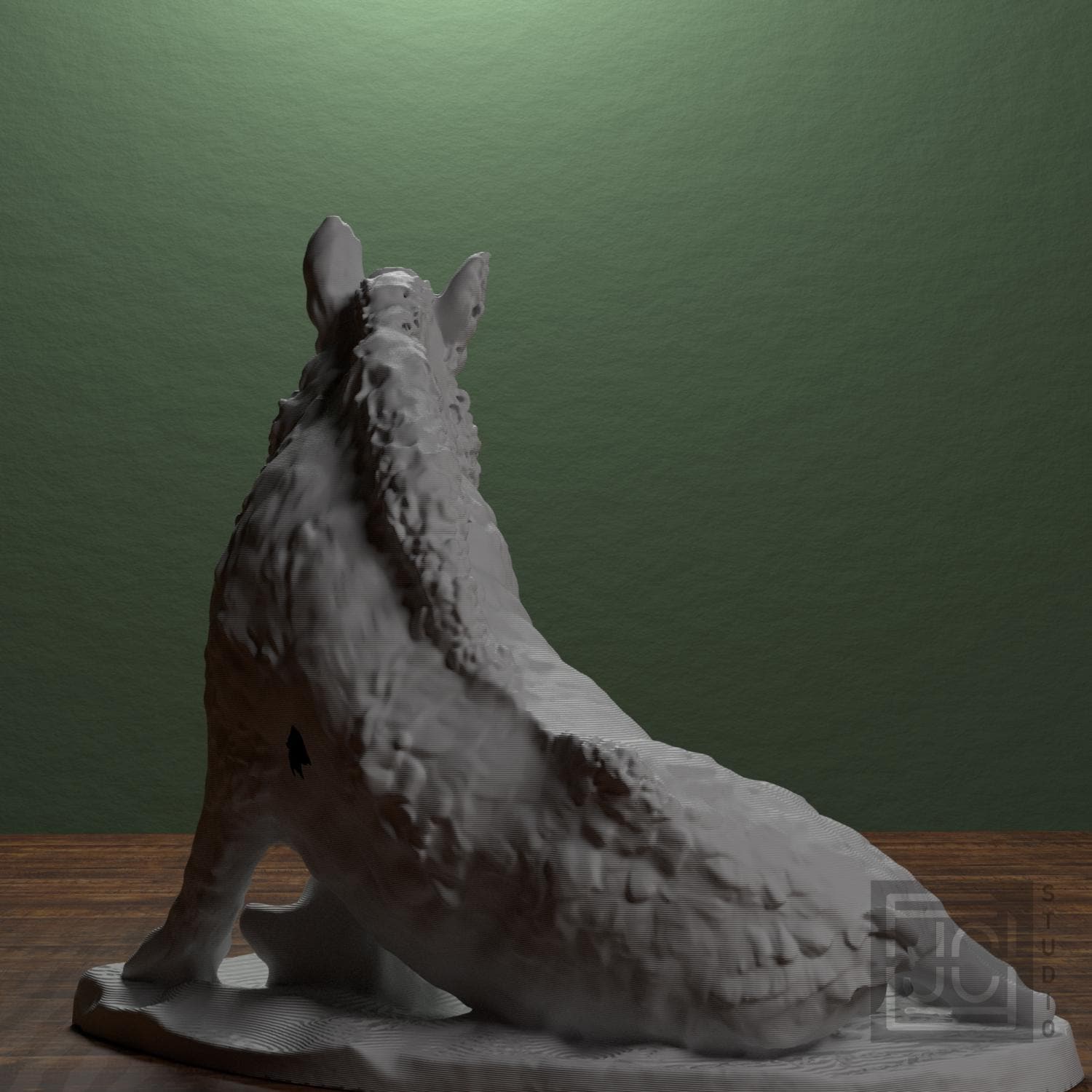 Wild Boar Porcellino 3D Printed Sculpture