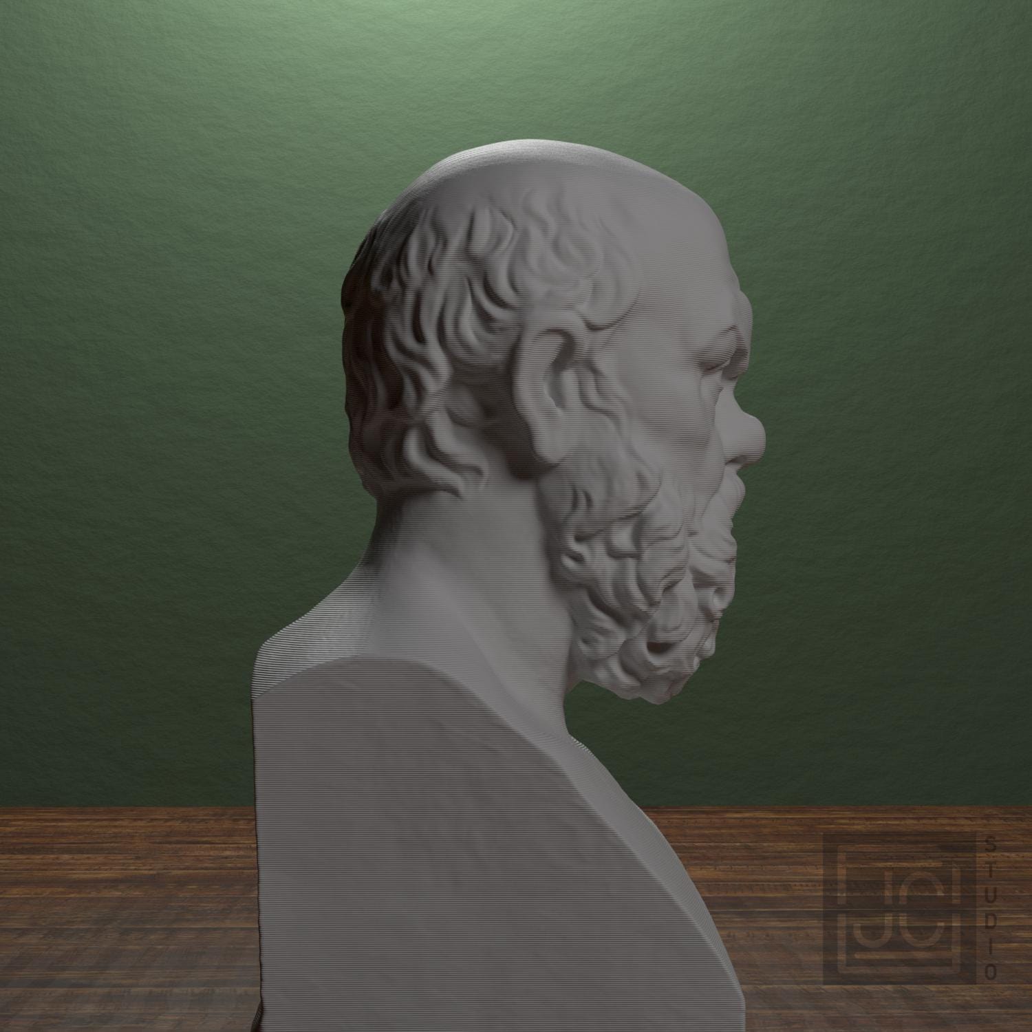 Socrates 3D Printed Collectible Bust