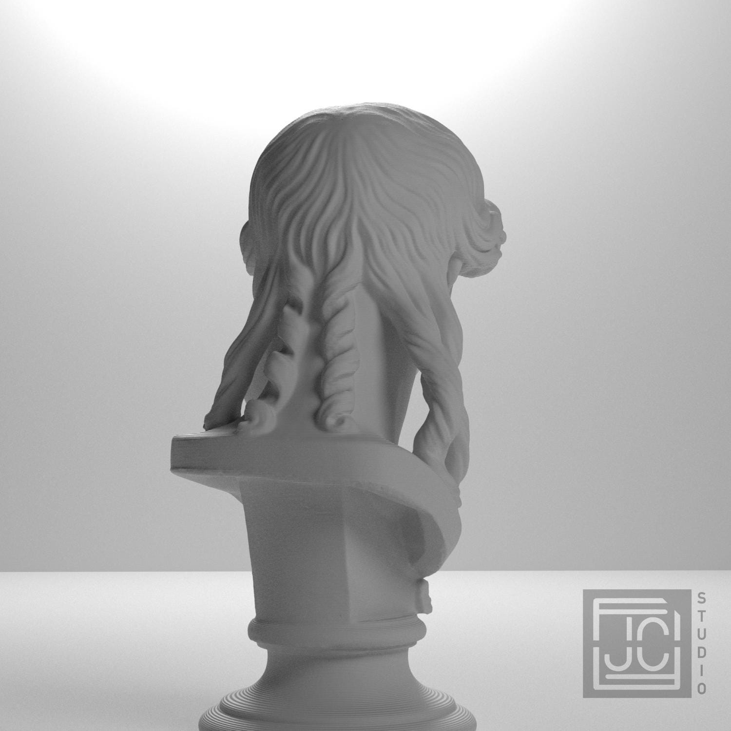 Woman or Apollo Head 3D Printed Museum Replica