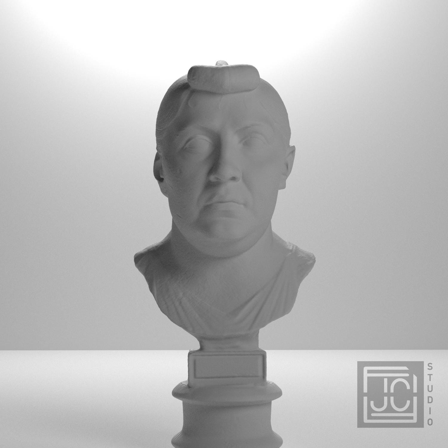 Elderly Roman Woman 3D Printed Collectible Bust