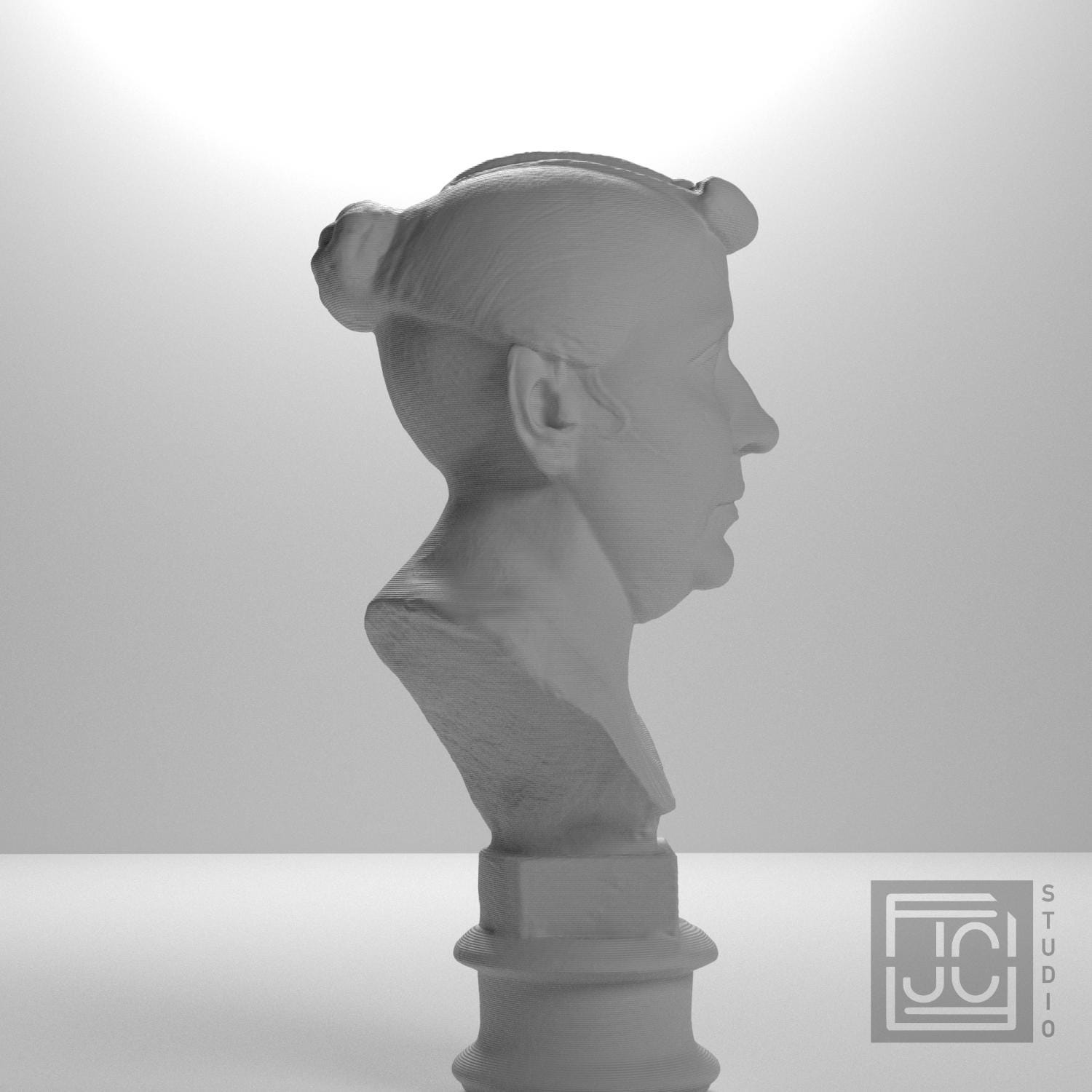 Elderly Roman Woman 3D Printed Collectible Bust
