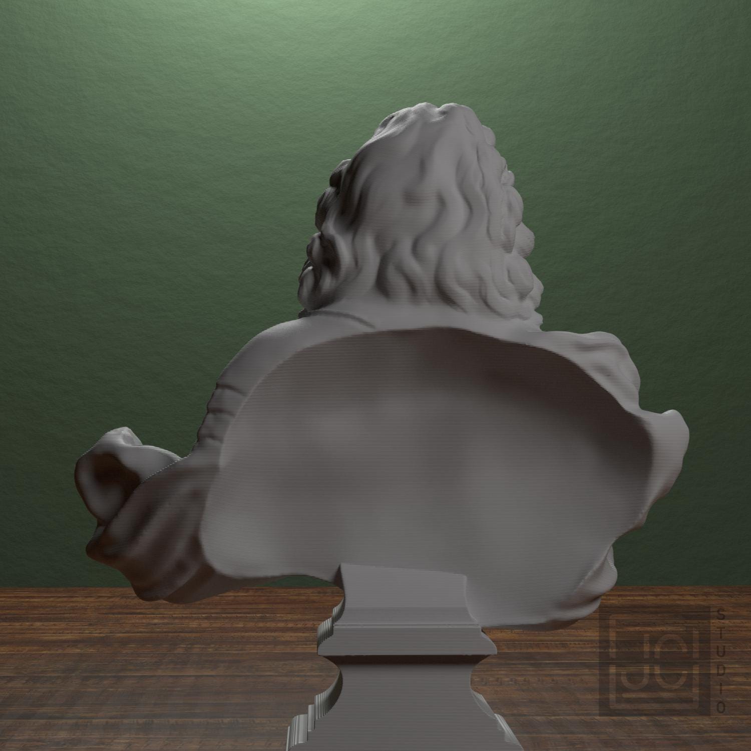Louis XIV 3D Printed Collectible Bust