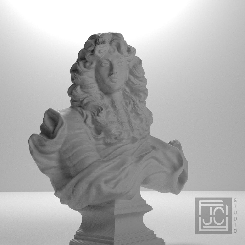Louis XIV 3D Printed Collectible Bust