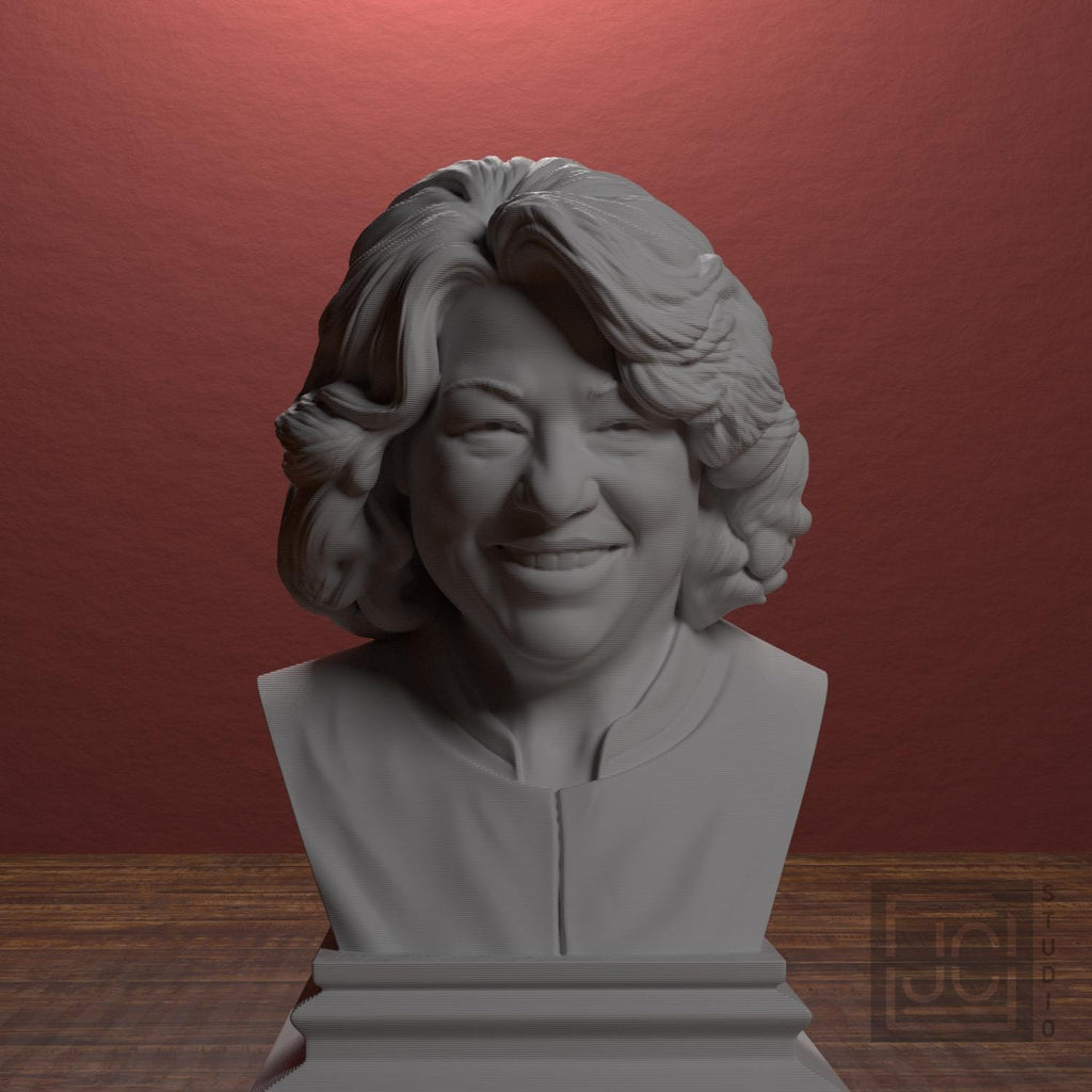 Sonia Sotomayor 3D Printed Collectible Bust