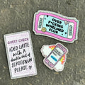 Mental Health Mini Glitter Stickers