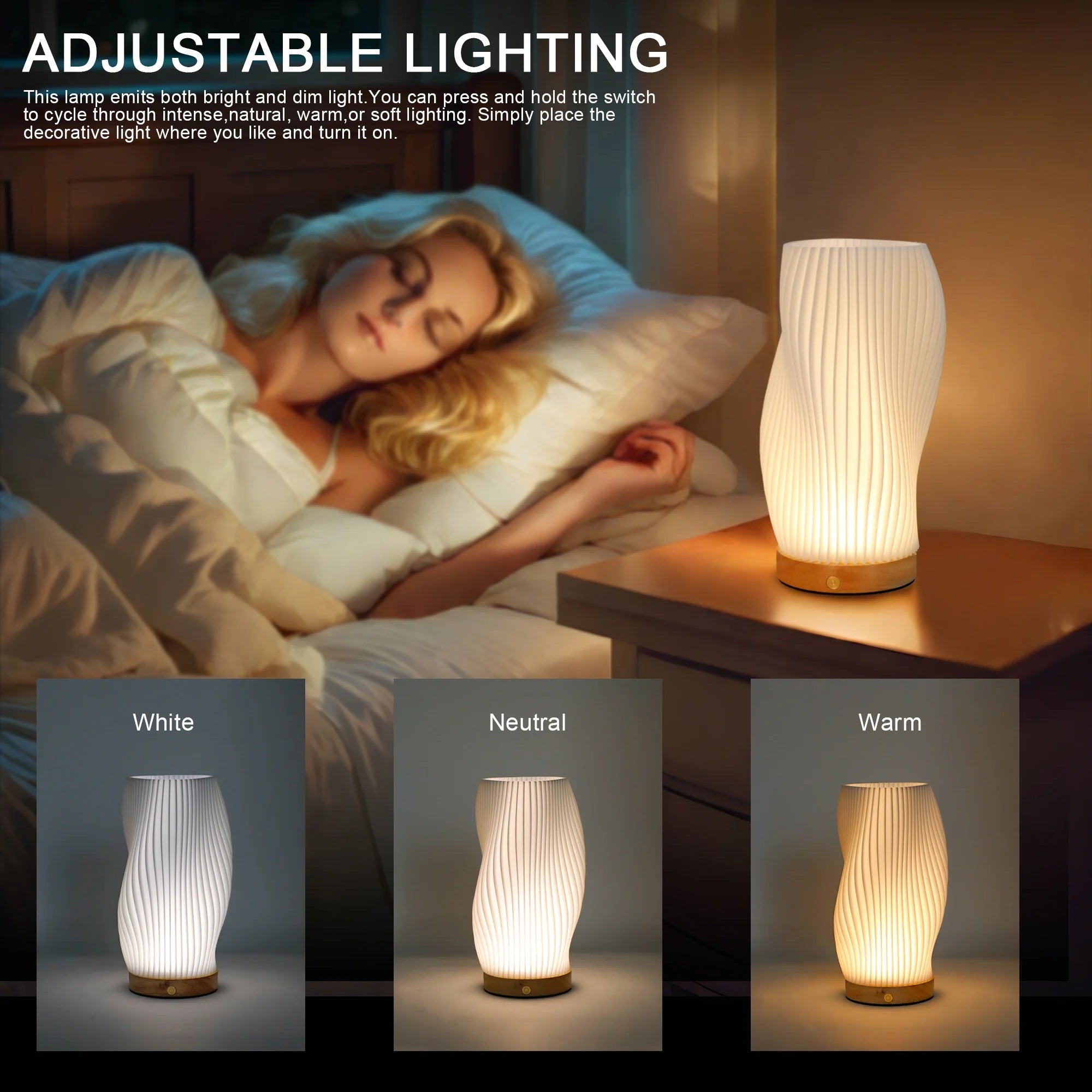Rechargeable Spiral Accent Lamp
