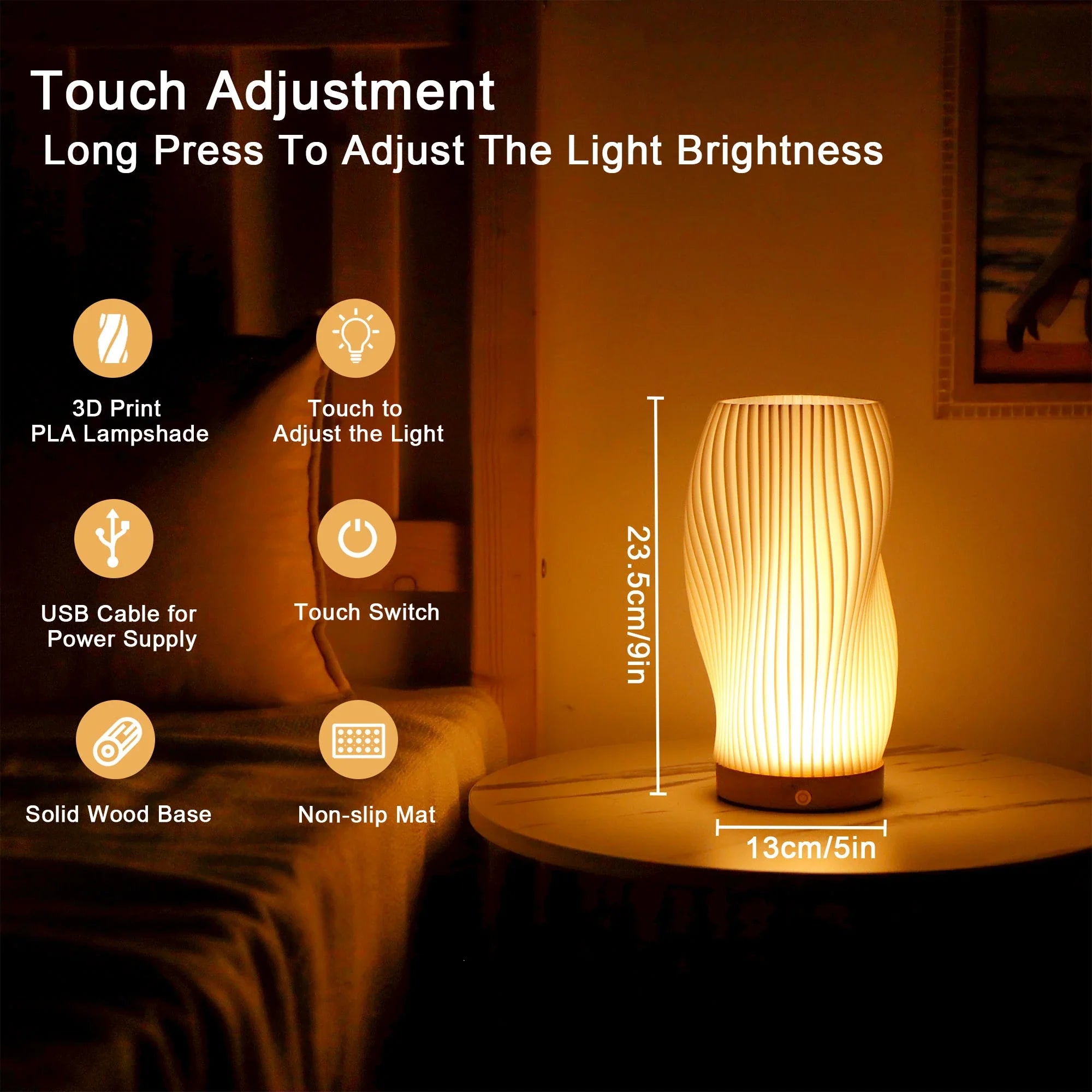 Rechargeable Spiral Accent Lamp