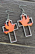 3D Printed Cross Earrings
