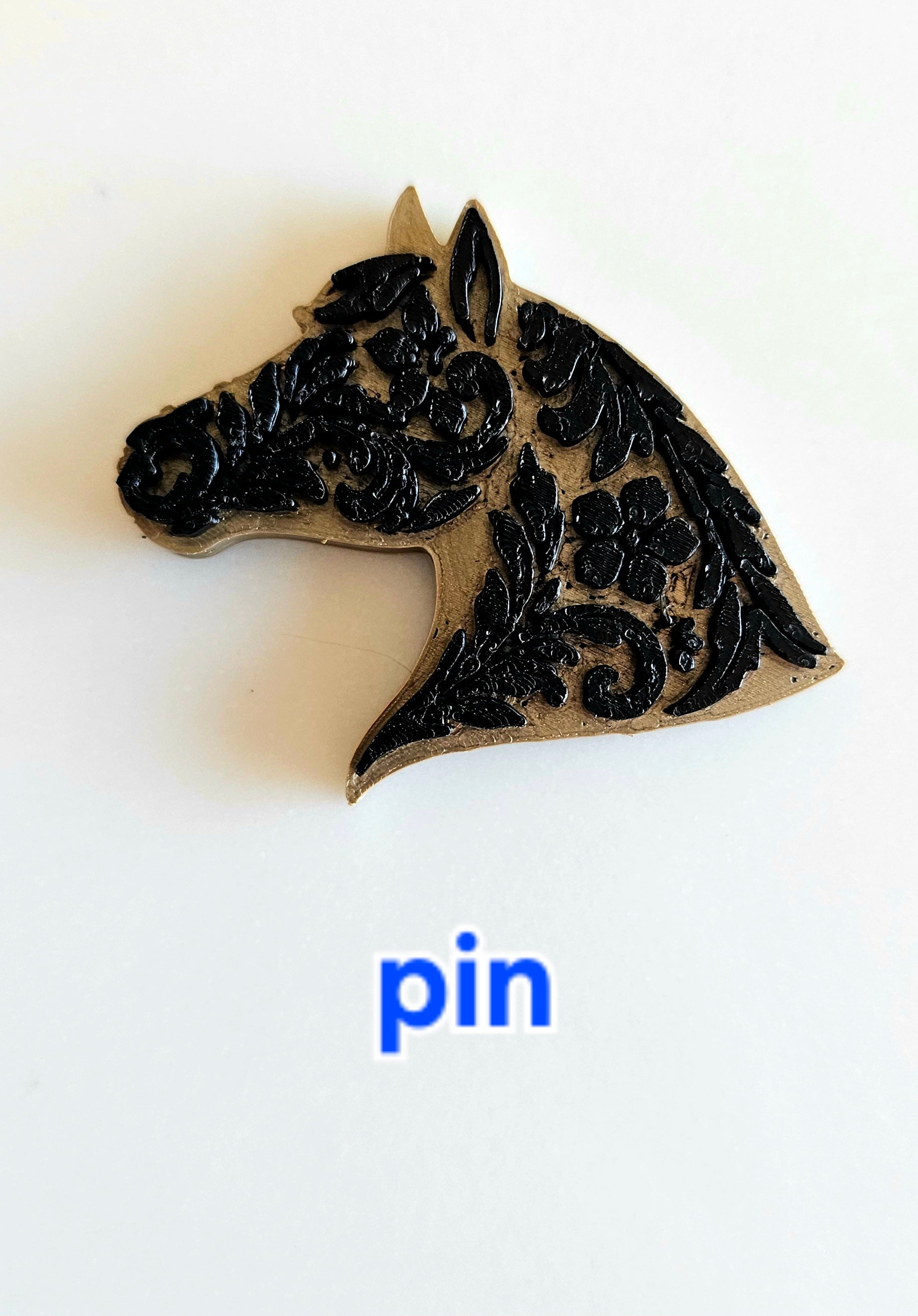 3D Printed Year of the Horse Bookmark, Keychain, Charm, Pin, or Magnet