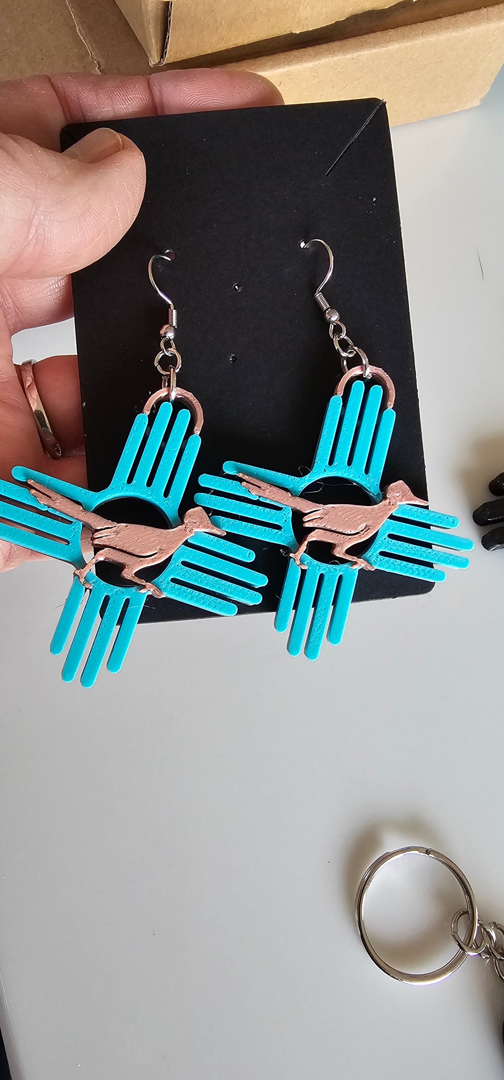 New Mexico Zia Magnet, Bookmark, Keychain, or Earrings
